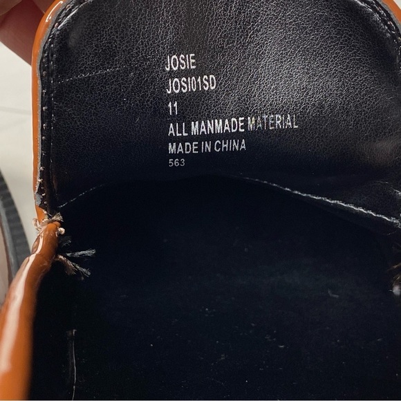 New! Blondo Josie Cognac Patent Heeled Loafer 11 - Picture 13 of 16